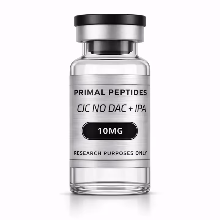 CJC-1295 (sans DAC) + Ipamorelin 10mg — flacon de matériau de référence analytique